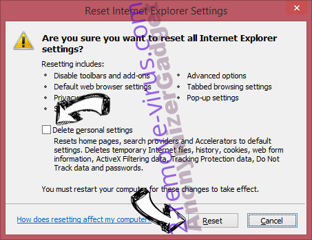 ChoiceFinder virus IE reset