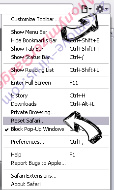 ChoiceFinder virus Safari reset menu