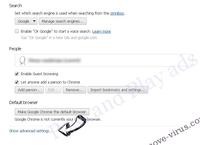 Local Classified Ads Chrome settings more