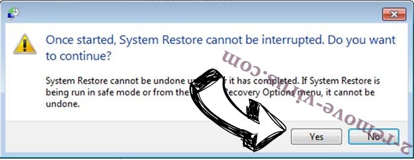 Happychoose ransomware removal - restore message
