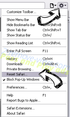 Exinariuminix.info Safari reset menu