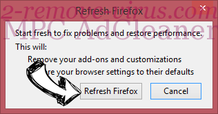 One10 PC Cleaner Firefox reset confirm