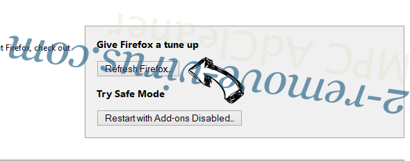 MPC AdCleaner Firefox reset