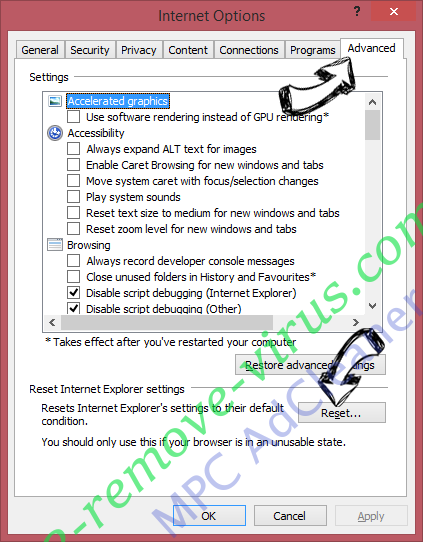 Newscruise.net IE reset browser