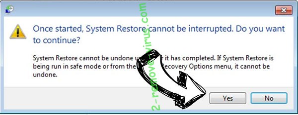 Haruna Ransomware removal - restore message