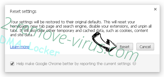Enlever Bright TAB Virus Chrome reset