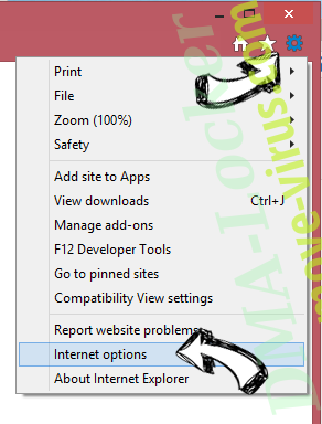 Bright Tab browser hijacker IE options