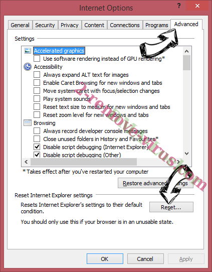 Verwijderen Bright Tab browser hijacker IE reset browser