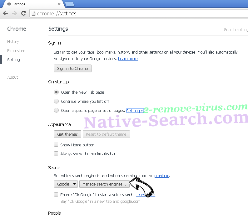 Pro-search.me Chrome extensions disable