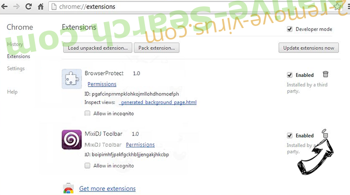 Pro-search.me Chrome extensions remove