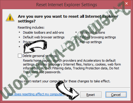 Journalaboutlife.org IE reset