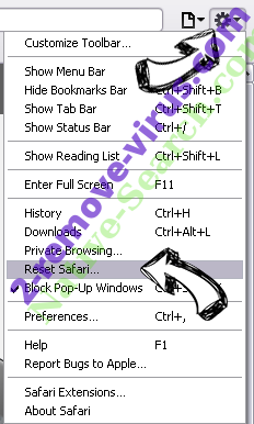 Clipbox Tab Browser Hijacker Safari reset menu