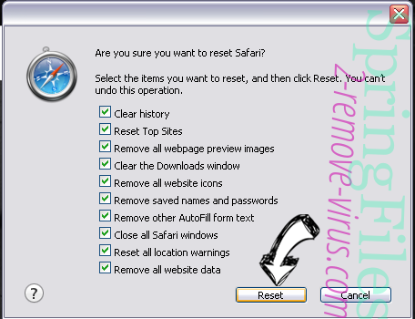 search.searcheazel.com Safari reset