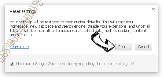 Search.htrackflightsnow.net Chrome reset
