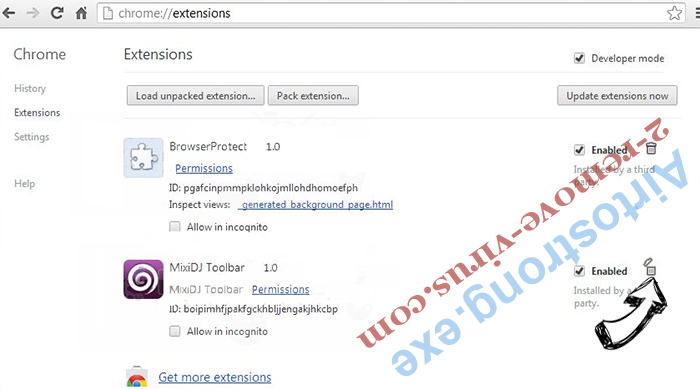 Searchis-poisk.ru Chrome extensions remove