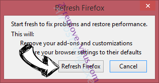 Search.directionsandmap.com Firefox reset confirm