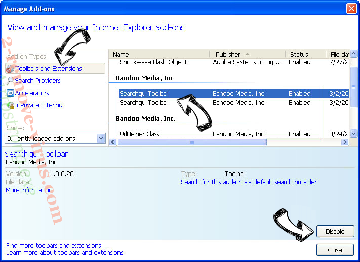 eConvertor Browser Hijacker IE toolbars and extensions