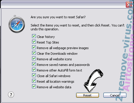 Search.Funtvtab.com Safari reset