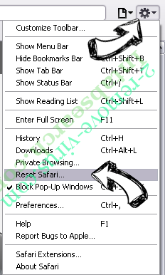 Chaturbate.com Safari reset menu