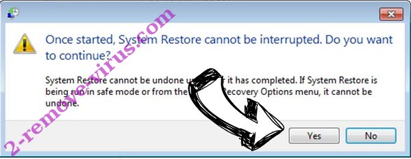 Entfernen JavaEncrypt ransomware removal - restore message