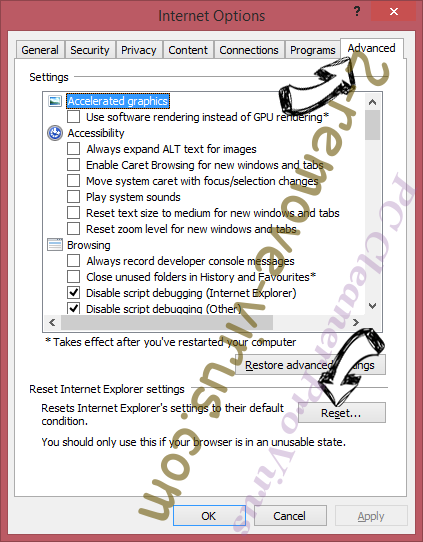 PC Cleaner Pro Virus IE reset browser