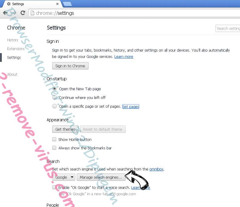 Search.myappzcenter.com Chrome extensions disable