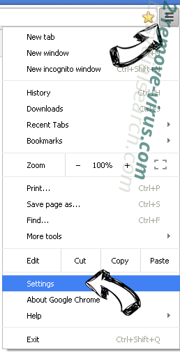 Powermediatabsearch.com Chrome menu