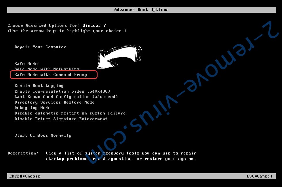 Windows boot menu - command prompt