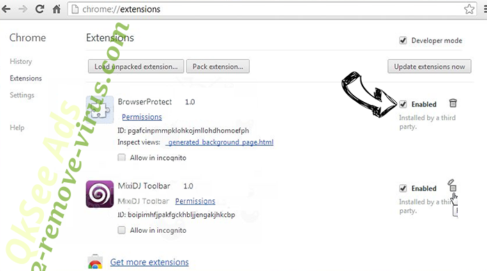 Kyubey Chrome extensions disable