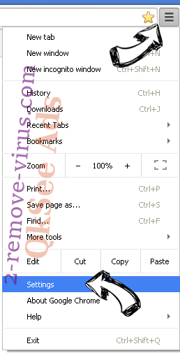 Search.youronlineshoppingnow.com Chrome menu