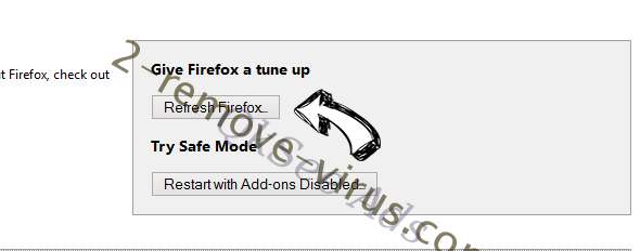 Istartsurf.com Redirect Virus Firefox reset