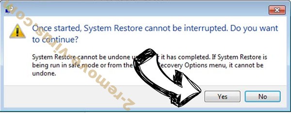 Barboza ransomware removal - restore message