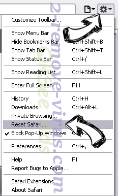 Quick access to Chat GPT  Safari reset menu