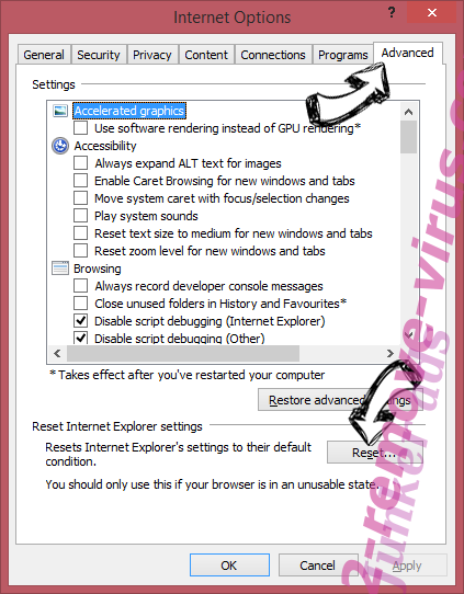 Wizzcaster.com IE reset browser