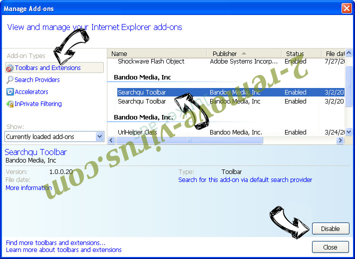 Toptonews.net IE toolbars and extensions