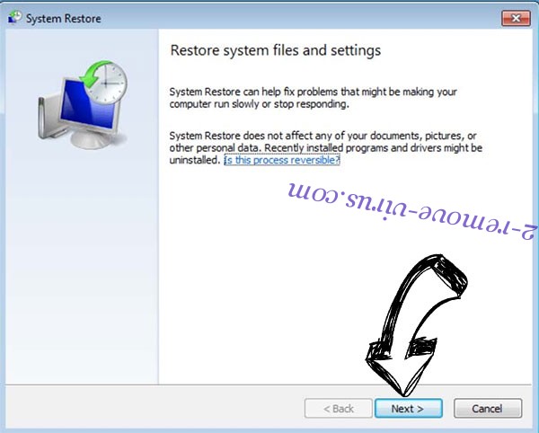 Get rid of .hor extension virus - restore init