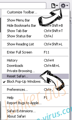 AdBlock 360 Adware Safari reset menu
