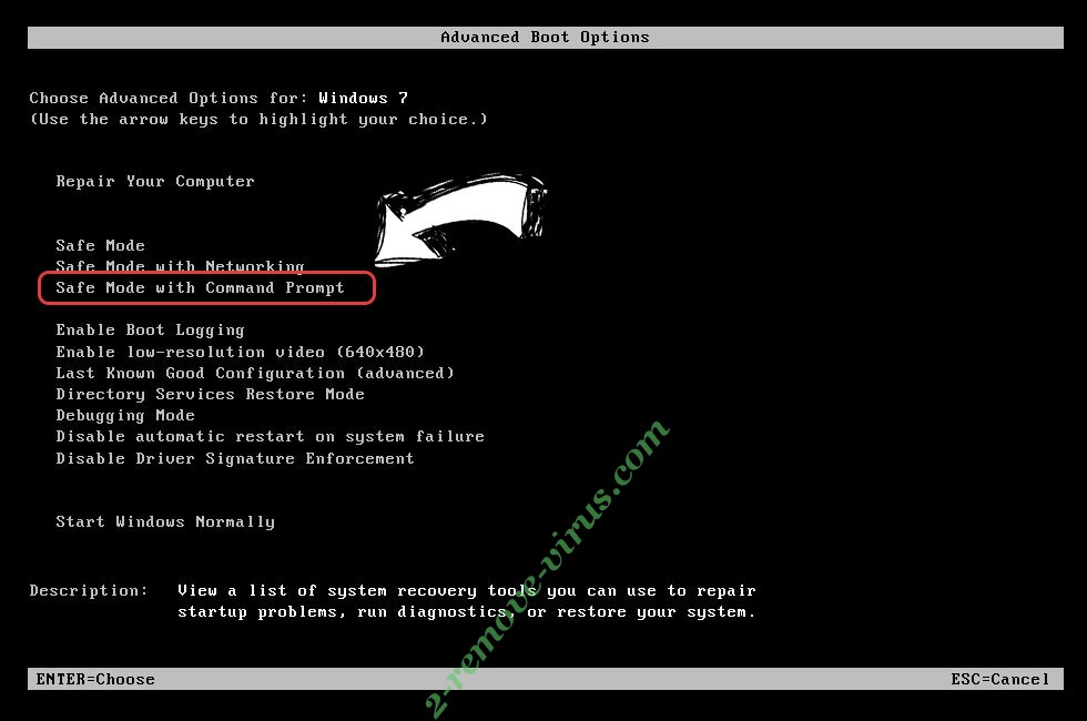 Windows boot menu - command prompt