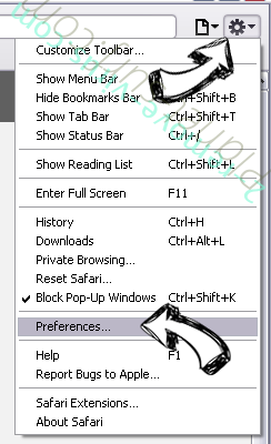 My Free Forms virus Safari menu
