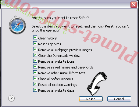 My Free Forms virus Safari reset