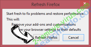 Fake Adobe Flash Player update alert Firefox reset confirm