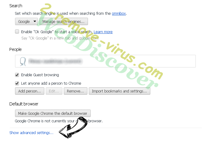 Search.searchfefc3.com Chrome settings more