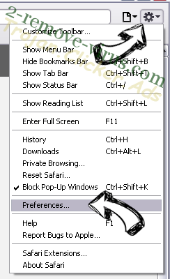 ProfessionalHelper Adware Safari menu