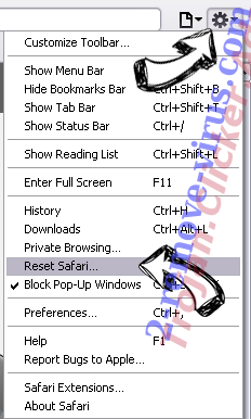 Trojan.Clicker.Ads Safari reset menu