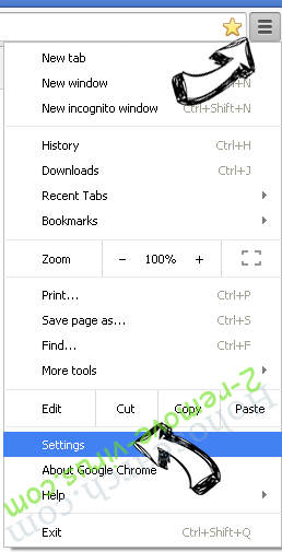 Dotchaudou.com Chrome menu