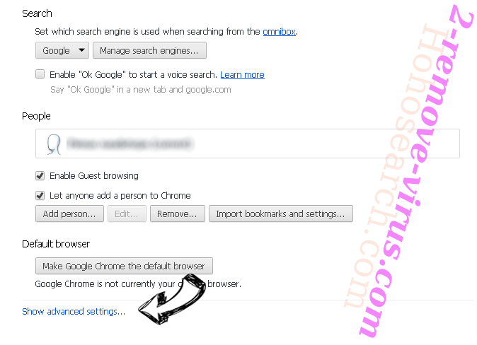 Rlongletterit.biz ads Chrome settings more