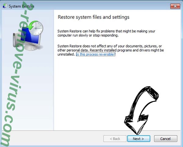 Get rid of .Eking Virus - restore init