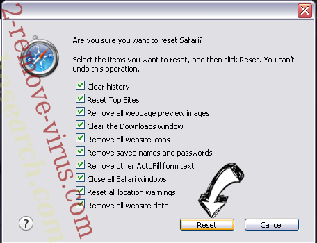 Bingoweb.ga Safari reset