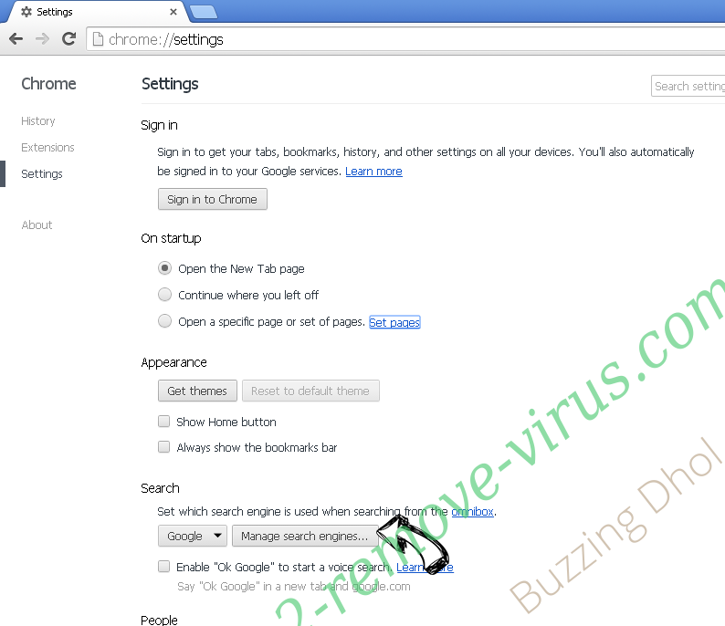 Buzzing Dhol Chrome extensions disable