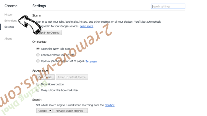 InstaQuick adware Chrome settings